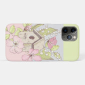 Vogelhuisje Bloem Kleurblok Case-Mate iPhone Case (Achterkant (horizontaal))