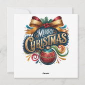 Vogelhuisje Kerst Kaart (Achterkant)