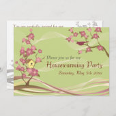 Vogelhuisje met opwarming van de aarde kaart (Voorkant / Achterkant)