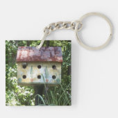 Vogelhuisje Sleutelhanger (Achterkant)