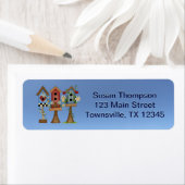 Vogelhuisjes Etiket (Insitu)