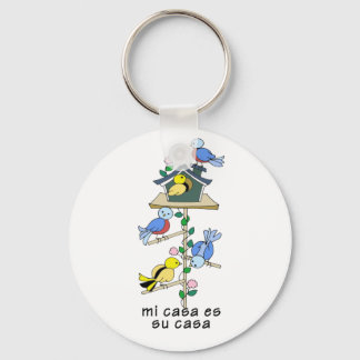 Vogelhuisjes Mijn huis is uw huis - Spaans Sleutelhanger