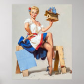 Vogelhuispin-up Poster (Voorkant)