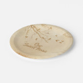 Vogelhuisvogelboom Papieren Bordje (Gekanteld)