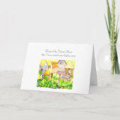 Vogelhuiswijziging van adresaankondigingskaarten aankondiging (Achterkant)