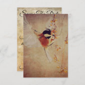  vogelhuwelijk sparen de datum (Voorkant / Achterkant)