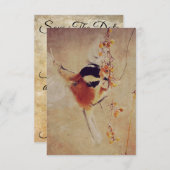 vogelhuwelijk sparen de datum (Voorkant / Achterkant)