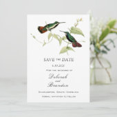  vogelhuwelijk sparen de datum save the date (Staand voorkant)