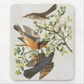  vogelillustratie Birdwatch Lover Gift Muismat (Voorkant)