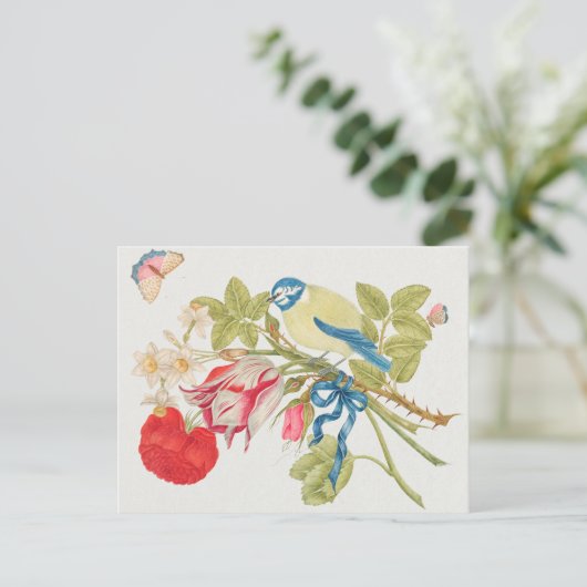  vogelillustratie briefkaart (Staand voorkant)