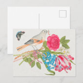  vogelillustratie briefkaart (Voorkant / Achterkant)