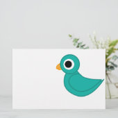 Vogelillustratie Briefpapier (Staand voorkant)