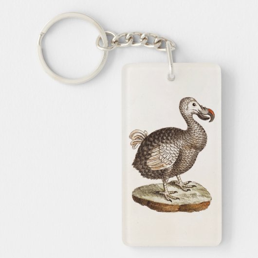  vogelillustratie Dodo Bird 1700s Dodo Birds Sleutelhanger (Voorkant)