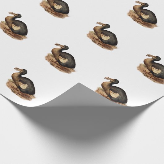  vogelillustratie Dodo Cadeaupapier (Hoek)