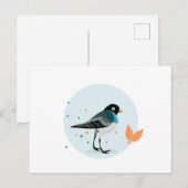 Vogelillustratie - Najaarskleuren Briefkaart (Voorkant / Achterkant)