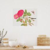  vogelillustratie poster (Keuken)