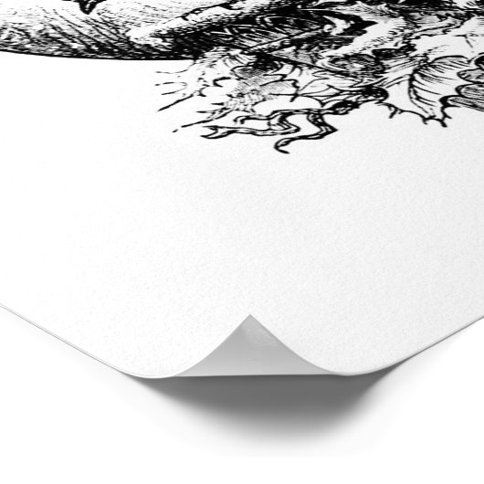  vogelillustratie poster (Hoek)