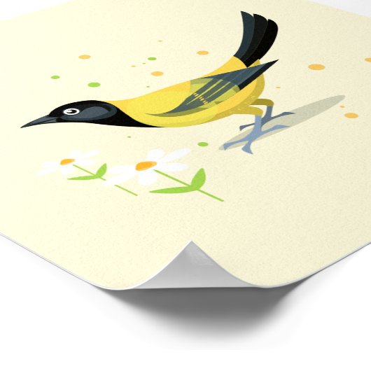 Vogelillustratie Poster (Hoek)