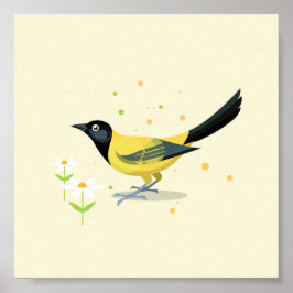 Vogelillustratie Poster