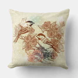 vogelillustratie Thow Pillow Kussen