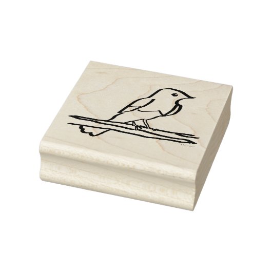 Vogelinkt Hout Kunst Rubber Stamp Rubberstempel (Stempel)