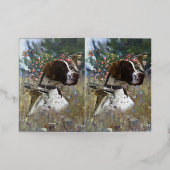 Vogeljacht in Upland Folie Wenskaart (Buiten Laag)