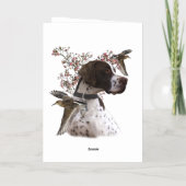 Vogeljacht in Upland Folie Wenskaart (Achterkant)