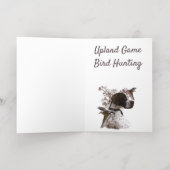 Vogeljacht in Upland Folie Wenskaart (Binnenlaag)