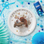 Vogeljacht in Upland Papieren Bordje (Feest)