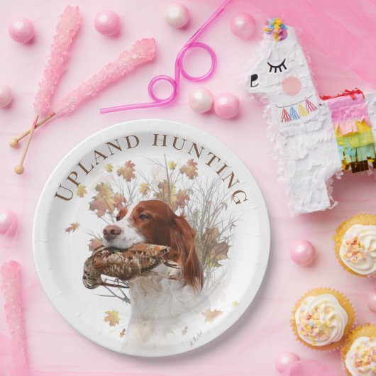 Vogeljacht in Upland Papieren Bordje (Feest)