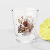 Vogeljacht in Upland Shot Glas (Voorkant)