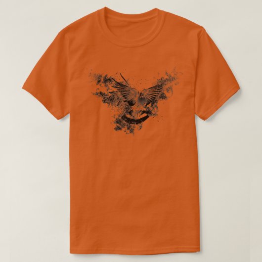 vogeljacht met houtduif t-shirt (Design voorkant)