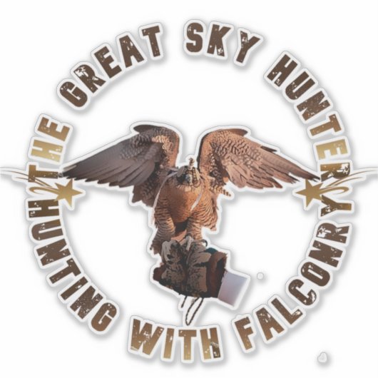 vogeljacht Sticker (Voorkant)