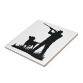 vogeljacht tegeltje (Zijkant)