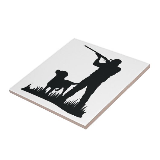 vogeljacht tegeltje (Zijkant)