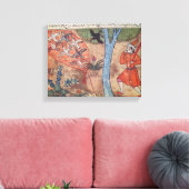 Vogeljacht uit 'The Book of Kalila and Canvas Afdruk (Insitu (Woonkamer))