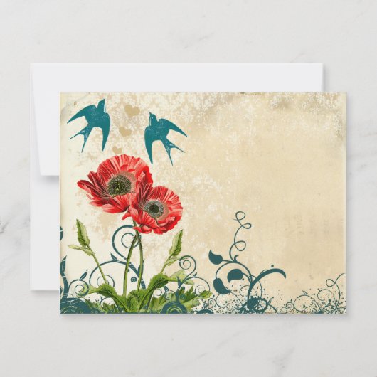  vogeljacht - uitnodiging voor papaverhuwelijk (Achterkant)