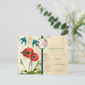  vogeljacht - uitnodiging voor papaverhuwelijk (Staand voorkant)