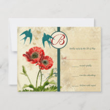 vogeljacht - uitnodiging voor papaverhuwelijk