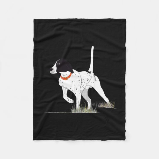 Vogeljacht voor jager Mannen Engels Pointer Dog Gr Fleece Deken (Voorkant)