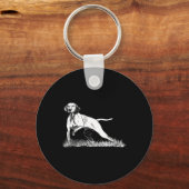 Vogeljachtpunt Vizsla hond voor jagers Sleutelhanger (Voorkant)