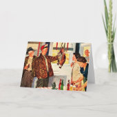 Vogeljager's Holiday Kaart (Voorkant)