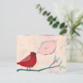 vogelkaart briefkaart (Staand voorkant)