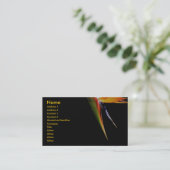 Vogelkaart van het paradijs visitekaartje (Staand voorkant)