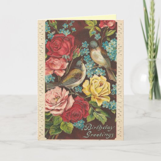  vogelkaart voor een meisje kaart (Voorkant)