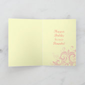  vogelkaart voor een meisje kaart (Binnen)