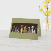 vogelkaartje kaart (Gele Bloem)
