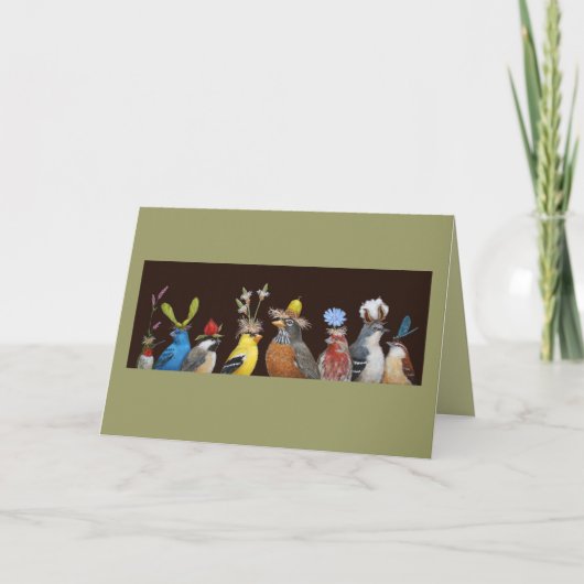 vogelkaartje kaart (Voorkant)