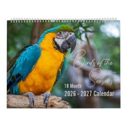 Vogelkalender 18 maanden. Kies je startmaand / jaa Kalender