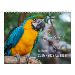 Vogelkalender 18 maanden. Kies je startmaand / jaa Kalender
